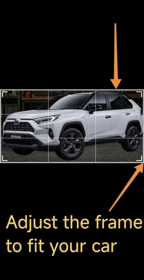 Adjust the frame to fit your car