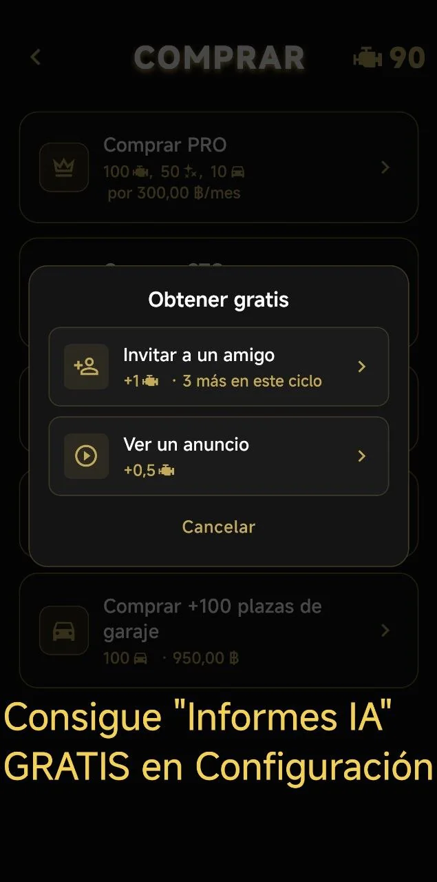 Consigue "Informes IA" GRATIS en Configuración